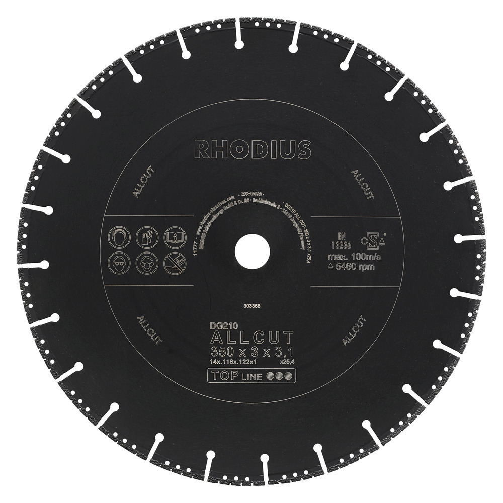 Δίσκος RHODIUS DG210 ALLCUT 350x3,0x3,1x25,40